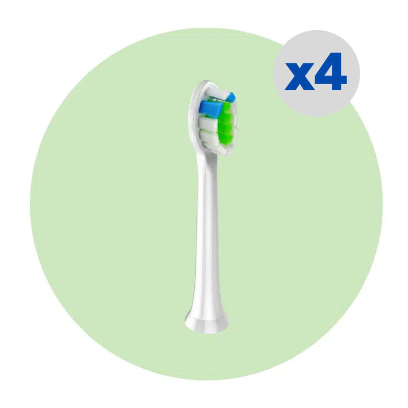 Utbytbara borsthuvuden till elektrisk tandborste – 4-pack